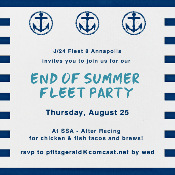 J24 Fleet Party Aug 25
